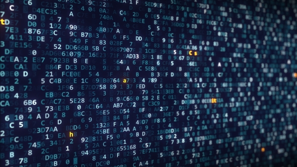 Bitcoin Cash Captions Appearing Among Changing Hexadecimal Symbols on a Computer Screen alt