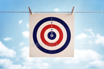  business strategy, goal or  bullseye