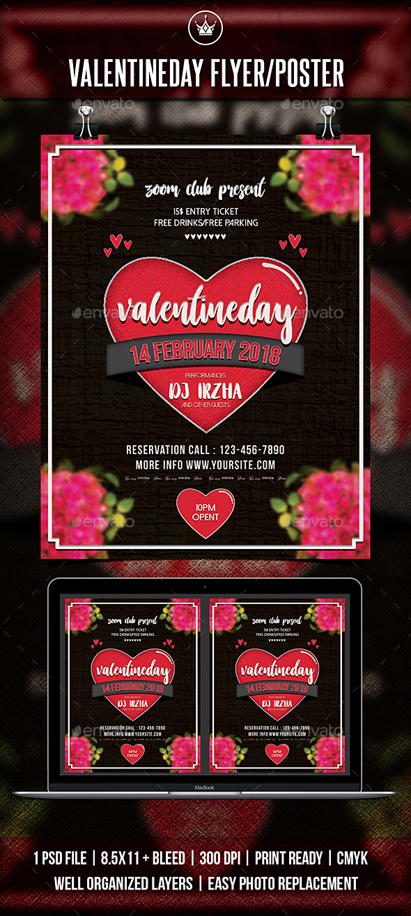 Valentine Day flyer