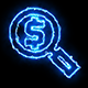 Dollar Blue Electric Fire Icon 01 - VideoHive Item for Sale