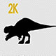 Tyrannosaurus Rex Silhouette, Roar Loop - VideoHive Item for Sale