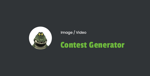 Image / Video Contest Generator Wordpress Plugin