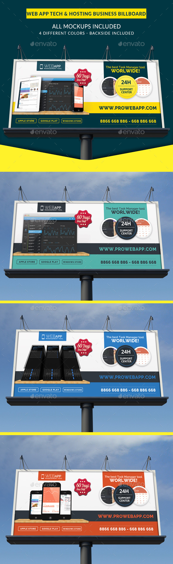 Web App Tech & Hosting Business Signage Billboard