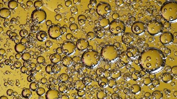 the Movement of Bubbles in Liquid Yellow