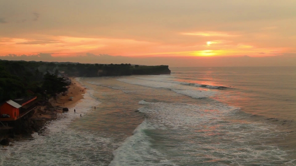 Balangan Beach at Sunset