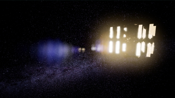 Spaceship Travelling Through the Universe alt