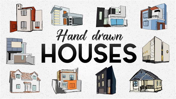 Hand Drawn Animated Houses