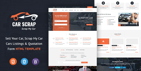 Car Scrap Service HTML Template