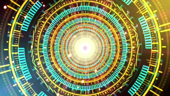 Futuristic Tunnel Loop Background