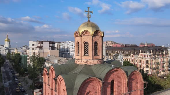 Architecture of Kyiv, Ukraine : Golden Gate, Aerial View