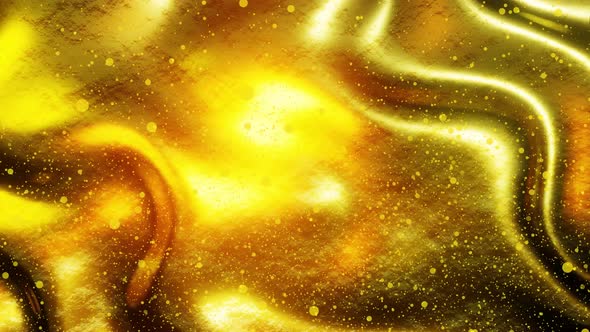 Gold Particles | Golden loop background