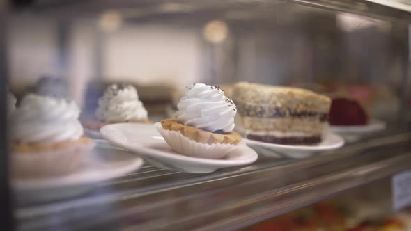 Small Creme Cake in Shopping Window