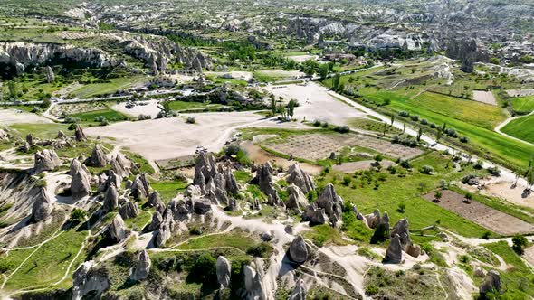 Awesome Aerial View of Goreme 4 K Turkey Cappadocia