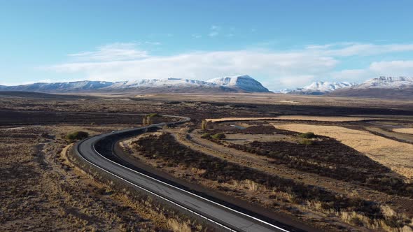 Patagonia landscape. Famous city of El Calafate at Patagonia Argentina