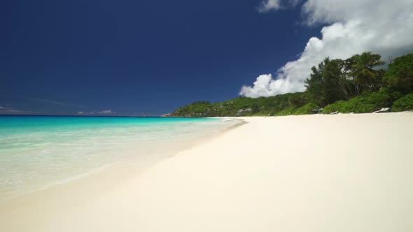 Calm Lagoon and Sandy Beach