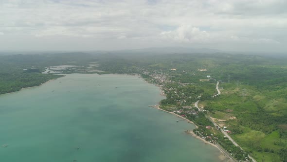 Seascape with Beach and Sea. Philippines, Luzon