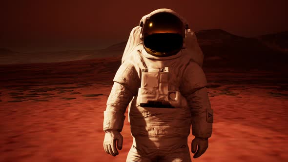 Astronaut on Mars