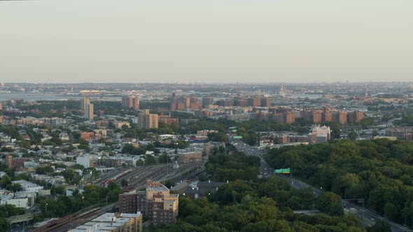 Flying Over Bronx River Parkway