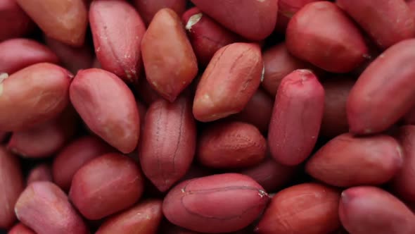 Rotation of a Peanut Close Up