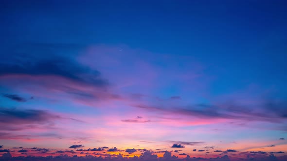 Time lapse of Majestic sunrise landscape Amazing light of nature cloudscape sky