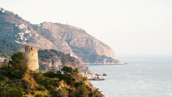 Spanish Coast With Pine Tower, Andalusia