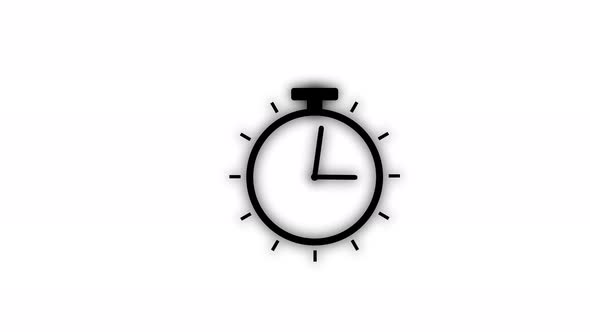 Technology timer clock animation. Vd 38
