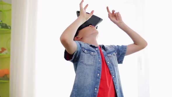Boy in Virtual Reality Headset or Vr Glasses 