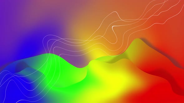 Abstracts Colorful Liquid Waves Background.4k Animation