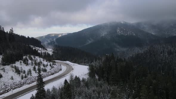 Snowy Mountain Ranges