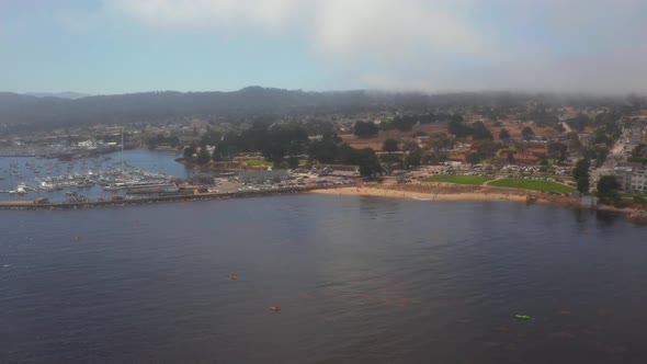 Aerial View of the Monterey Bay Aquarium Pacific Grove