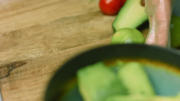 Cut a Lime Into Two Pieces