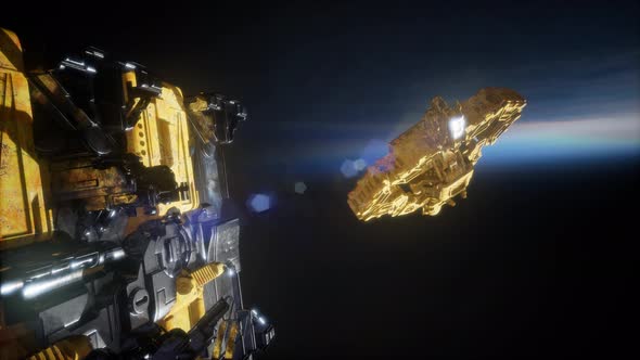 Flying an Animated Space Station alt