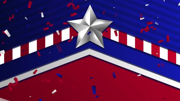 USA Star Loop Background 4K alt