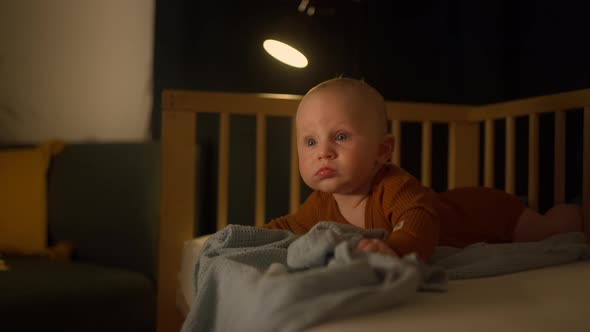 Adorable Toddler Baby Boy with Blue Eye