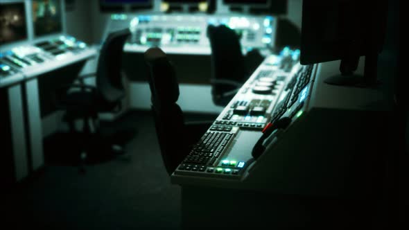 Equipment of Empty Central Control Room alt