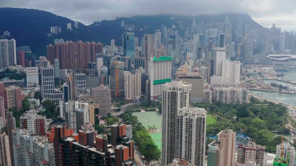 Hong Kong city view form top