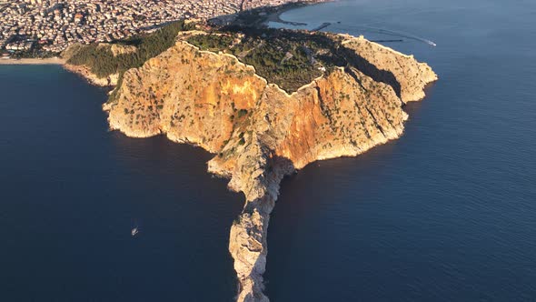 Alanya Castle Alanya Kalesi Aerial View