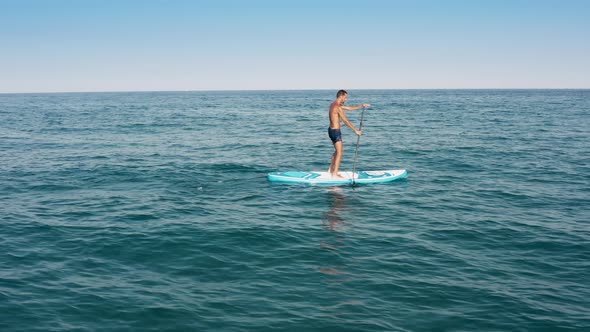 Stand Up Paddle Competition in the Ocean