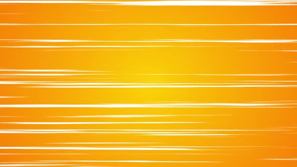 Anime Speed Horizontal White Lines Orange Background