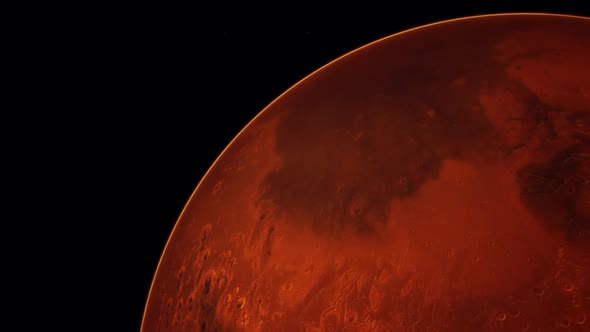 Red Planet Mars in the Starry Sky alt