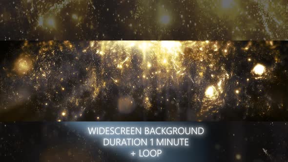 Gold Star Widescreen Particles