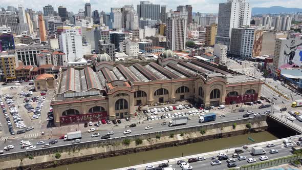 Cityscape of Sao Paulo Brazil. Stunning landscape of downtown district city.