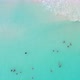 A Group of Bathers Relaxing on the Caribbean Ocean, Aerial View - VideoHive Item for Sale