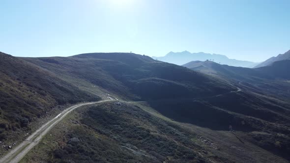 Aerial Landscape Of The Italian Alps