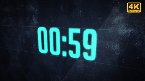 60 Seconds Countdown 4K