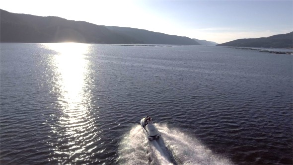 Couple on Jet Sky in Big Dam