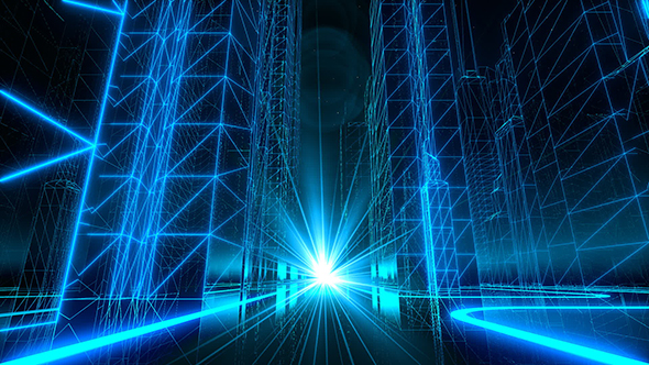 VJ Retro-Futuristic City alt