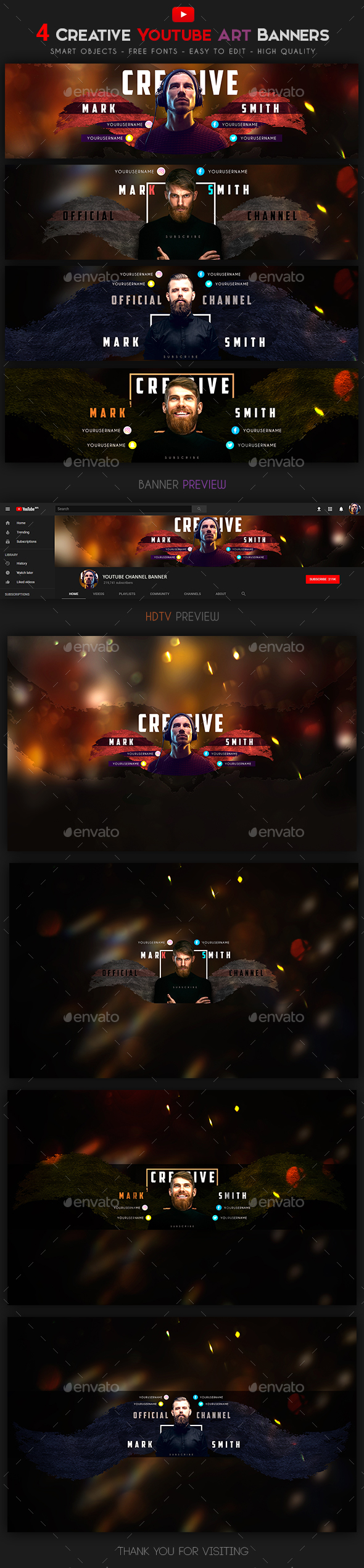 Vlogger Graphics Designs Templates From Graphicriver