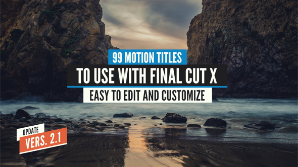 99 Final Cut X Titles Pack