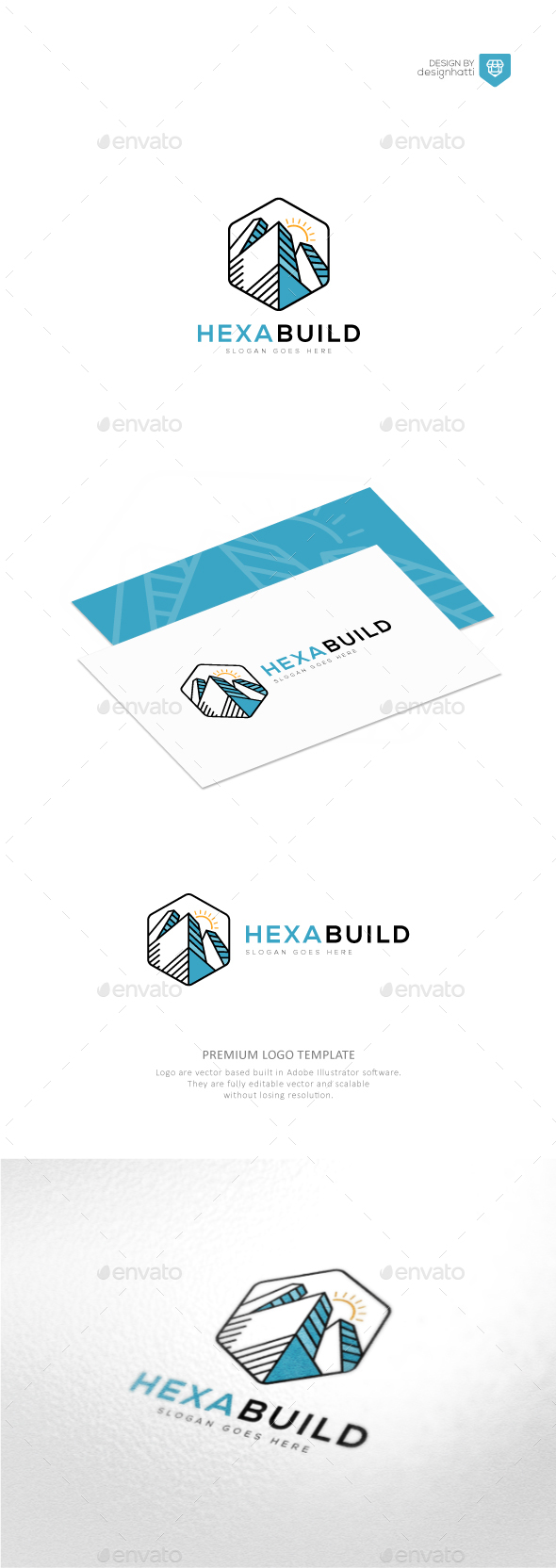 Hexagon Building Logo
